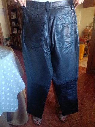 Pantalón de cuero GALANTE negro