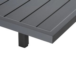 Tavolo da Giardino Allungabile in Alluminio Grigio