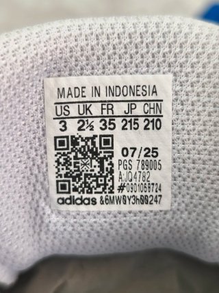 Deportivas Adidas niño blancas y azules