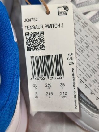 Deportivas Adidas niño blancas y azules