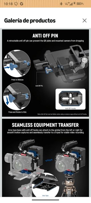 Neewer PS015 Pro Soporte Batería V-Mount