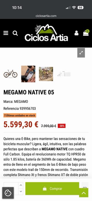 Megamo Native 05 E-bike talla L
