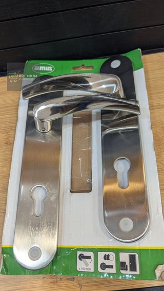 Amig - Juego de manillas de aluminio con placa cuadrada
