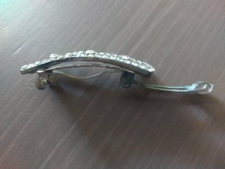Spilla per capelli  in metallo con strass
