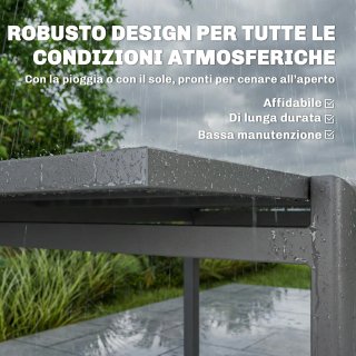 Tavolo da Giardino Allungabile per 6-8 Persone