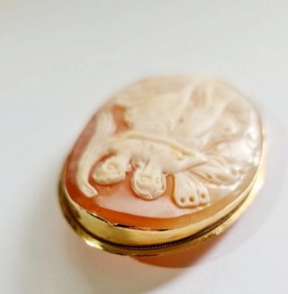 Camafeo Italiano vintage de Oro 750