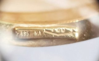 Camafeo Italiano vintage de Oro 750
