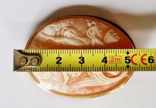 Camafeo Italiano vintage de Oro 750