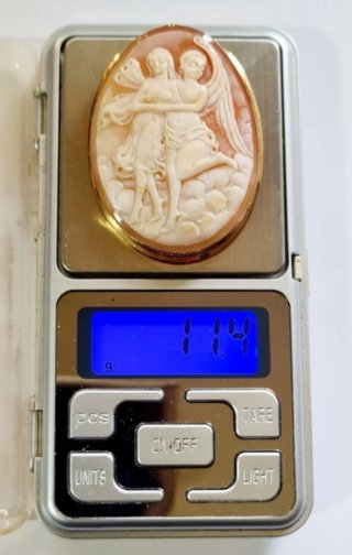 Camafeo Italiano vintage de Oro 750