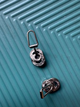 Orecchini cerchio spirale clip vintage