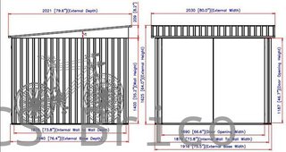 Caseta Metálica Guarda Bicicletas 202x196x140 cm - Duramax