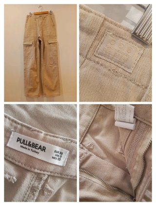Pantalón cargo de chica beige talla 32