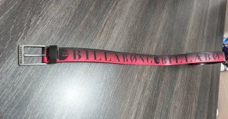 Cinturón Billabong Negro y Rojo 105cm