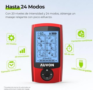 Electroestimulador TENS AUVON 24 modos