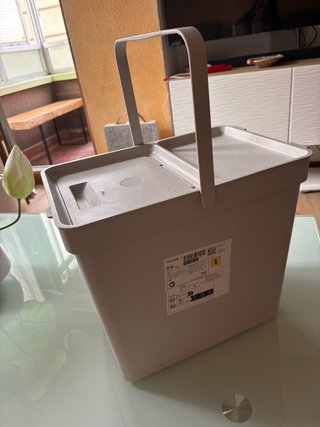 2 Cubos Hallbar Basura Ikea Grises Plástico