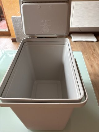 2 Cubos Hallbar Basura Ikea Grises Plástico