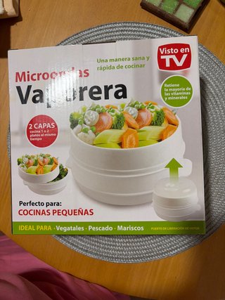 Vaporera Microondas 2 Capas