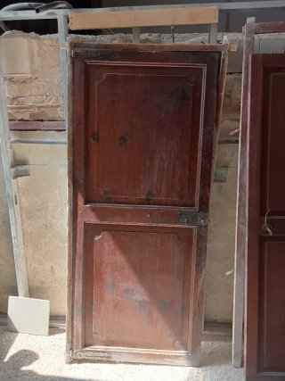 Puerta madera norte antigua 1,73x0,75m