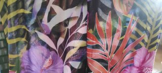 Leggings floreali trasparenti