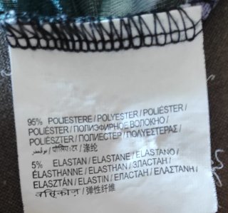 Leggings floreali trasparenti