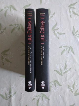 Dos libros El Señor de los Anillos - Tolkien