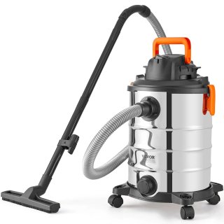 Aspirapolvere Umido Secco 30L Inox 6 HP Portatile