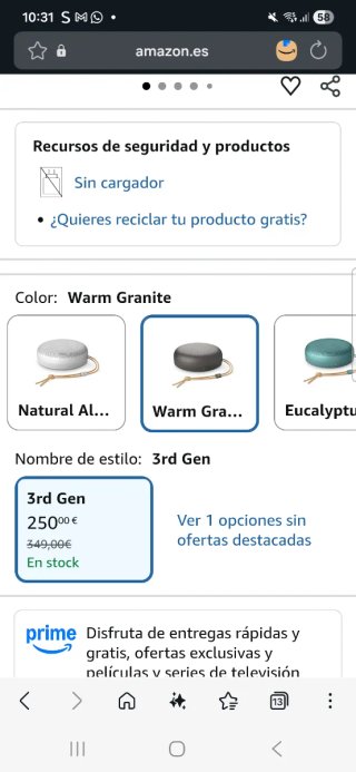 Altavoz Bang & Olufsen negro y marrón