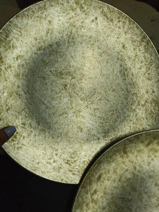 3 Bajoplatos dorados estilo desgastado
