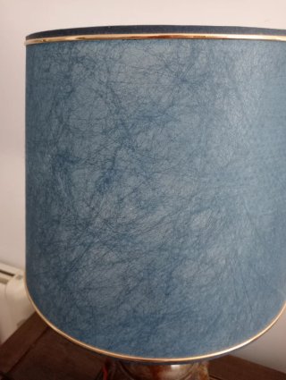 Lámpara Vintage Grande Latón Azul/Marrón