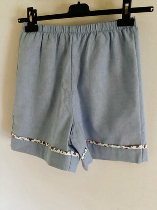Pijama Verano Azul con Estampado Floral