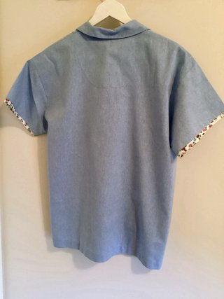 Pijama Verano Azul con Estampado Floral