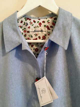 Pijama Verano Azul con Estampado Floral