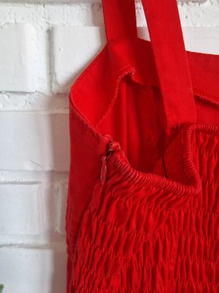 Vestido rojo con tirantes