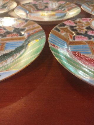 Set 11 Piatti Giapponesi Ceramica Decorati