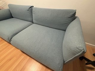 Sofá 2 plazas Ikea azul/gris