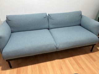 Sofá 2 plazas Ikea azul/gris