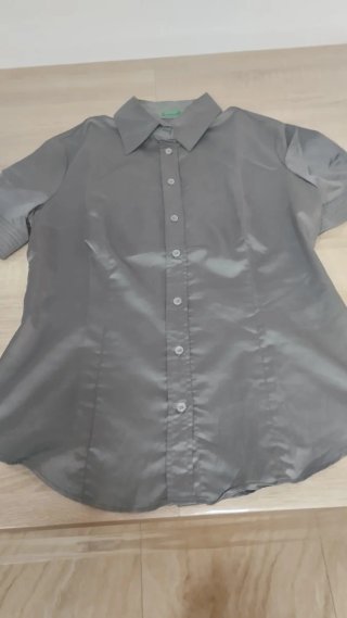 Camisa H&M cuadros azul y rosa