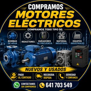 Motores eléctricos y bombas de agua