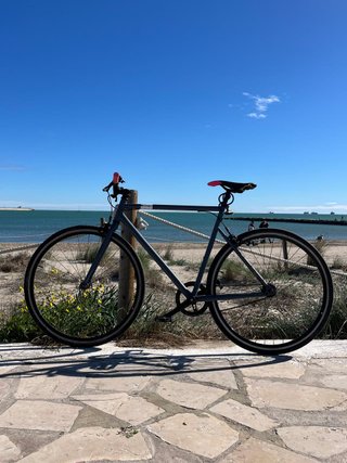 Bicicleta Speed 500 Decathlon Gris