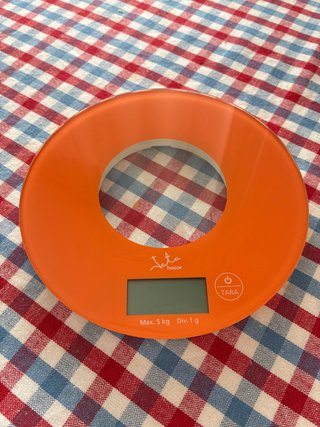 Báscula de cocina Jata Hogar naranja