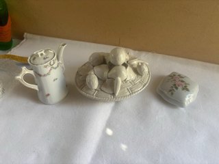 Lotto 3 pezzi porcellana vintage