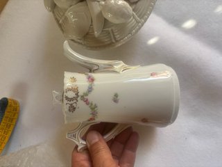 Lotto 3 pezzi porcellana vintage