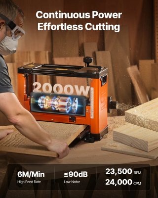 Pialla a Spessore 330 mm Motore 2000 W per Legno