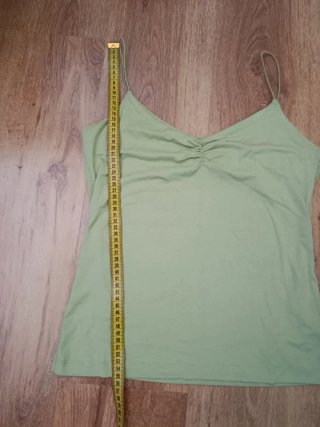 Camiseta tirantes Zara verde mujer Talla L