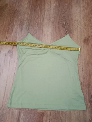Camiseta tirantes Zara verde mujer Talla L
