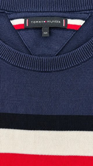Tommy Hilfiger Jersey Hilo Fino Hombre Azul Marino