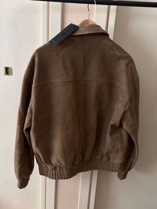 Cazadora Zara Piel Marrón Talla M