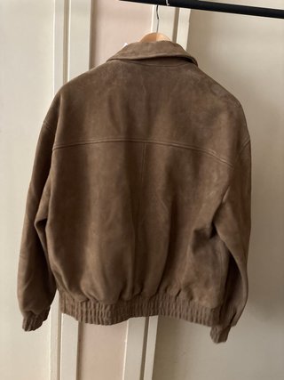 Cazadora Zara Piel Marrón Talla M