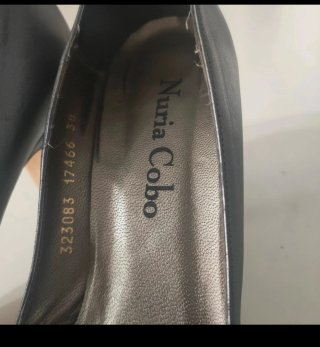 Zapatos de tacón grises talla 38