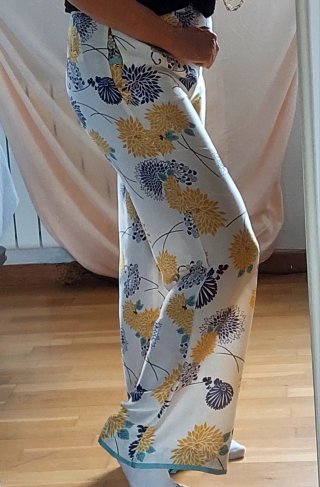 Pantalón ancho estampado floral para mujer